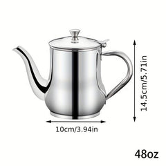 24oz Stainless Steel Pot Filter Mesh Kitchen Seasoning Soy Sauce Sushi Tool
