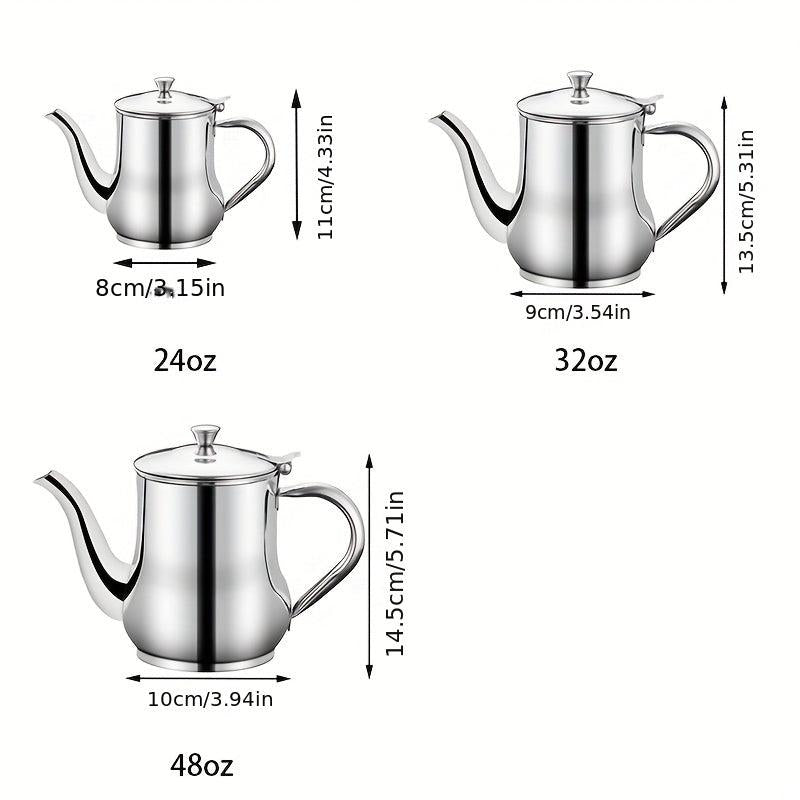 24oz Stainless Steel Pot Filter Mesh Kitchen Seasoning Soy Sauce Sushi Tool