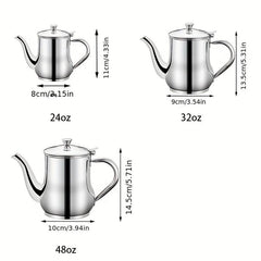 24oz Stainless Steel Pot Filter Mesh Kitchen Seasoning Soy Sauce Sushi Tool