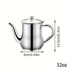 24oz Stainless Steel Pot Filter Mesh Kitchen Seasoning Soy Sauce Sushi Tool