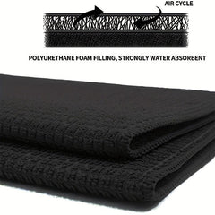 Plaid Dish Drying Mat Soft Microfiber Absorbent Non Slip Coffee Machine Mat
