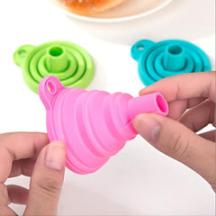Silicone Collapsible Funnel 3pcs For Liquid Transfer Kitchen Gadgets