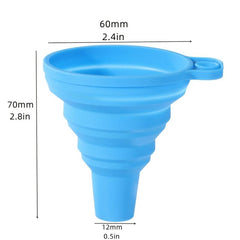 Silicone Collapsible Funnel 3pcs For Liquid Transfer Kitchen Gadgets