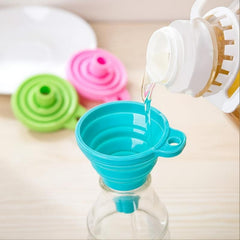 Silicone Collapsible Funnel 3pcs For Liquid Transfer Kitchen Gadgets