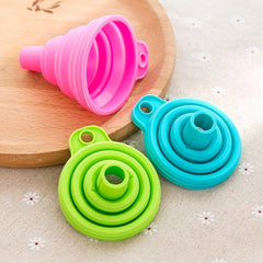 Silicone Collapsible Funnel 3pcs For Liquid Transfer Kitchen Gadgets