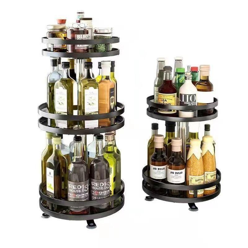 1pc Turntable Organizer Spice Spinner Rotating Seasoning Rack Holder