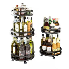 1pc Turntable Organizer Spice Spinner Rotating Seasoning Rack Holder