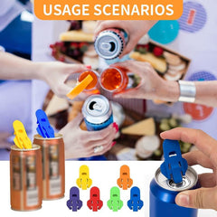 Plastic Shield Can Opener for Easy Soda Beer Can Opening