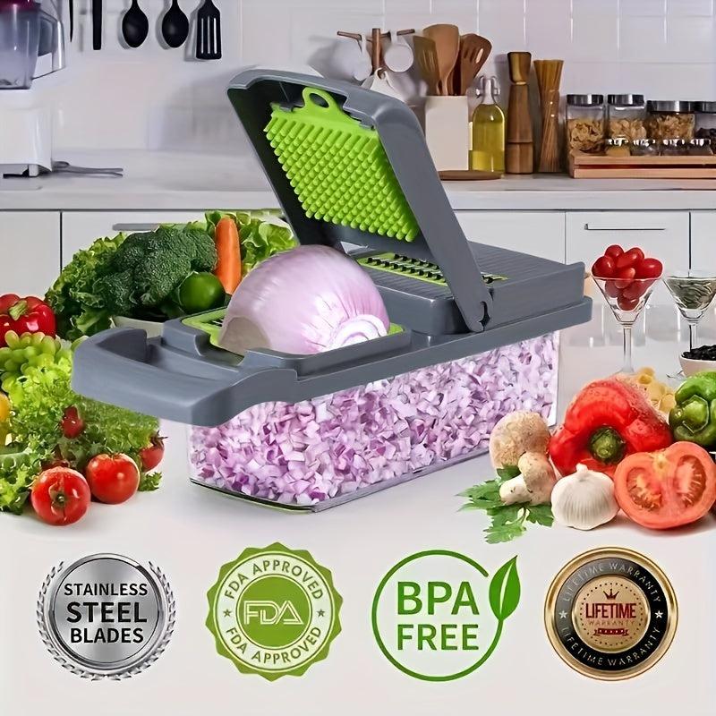 Vegetable Chopper Food Choppers Slicer Dicer Cutter Mandoline Set