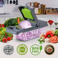 Vegetable Chopper Food Choppers Slicer Dicer Cutter Mandoline Set