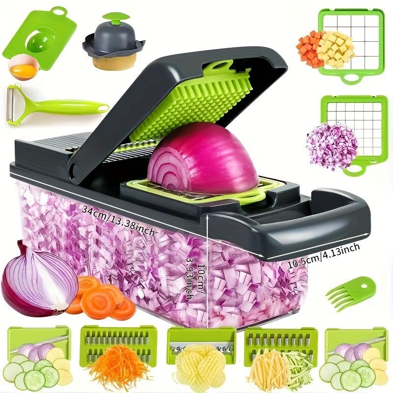 Vegetable Chopper Food Choppers Slicer Dicer Cutter Mandoline Set