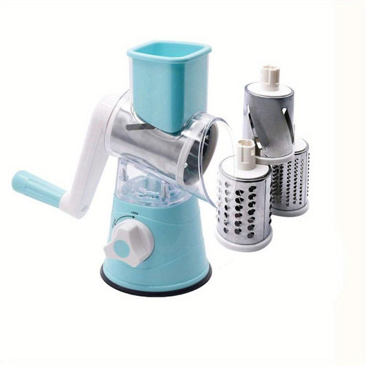 3pcs Rotary Vegetable Slicer Food Grater Potato Chopper Kitchen