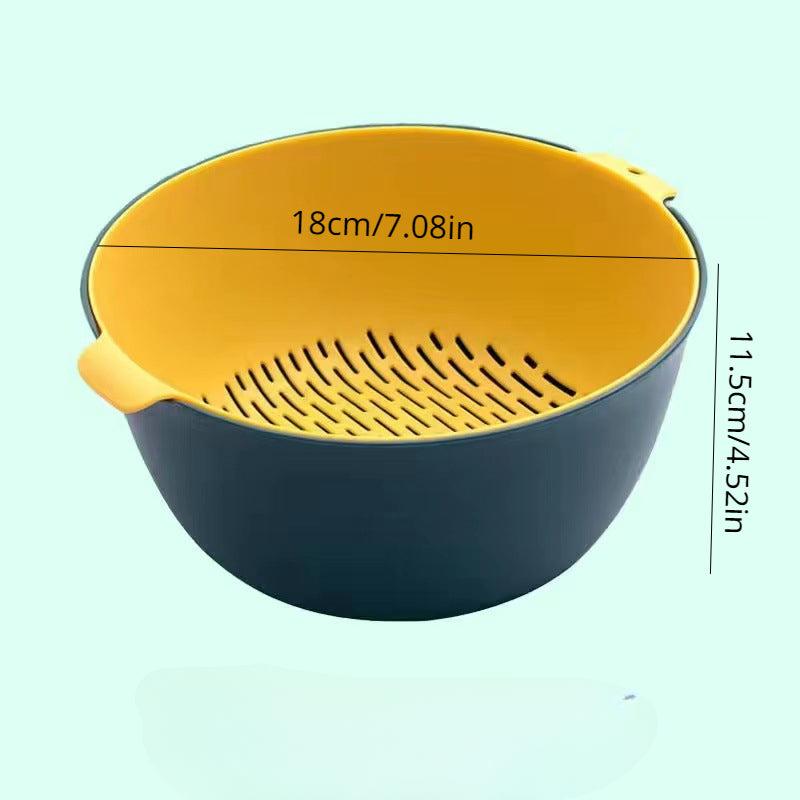 Double Layer Drain Basket Vegetable Washing Colander Strainer