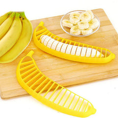 1pc Banana Slicer & Fruit Divider Easy Cutting for Bananas, Cucumbers, Sausages