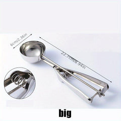 Stainless Steel Ice Cream Scoop for Digging and Serving