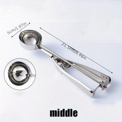 Stainless Steel Ice Cream Scoop for Digging and Serving
