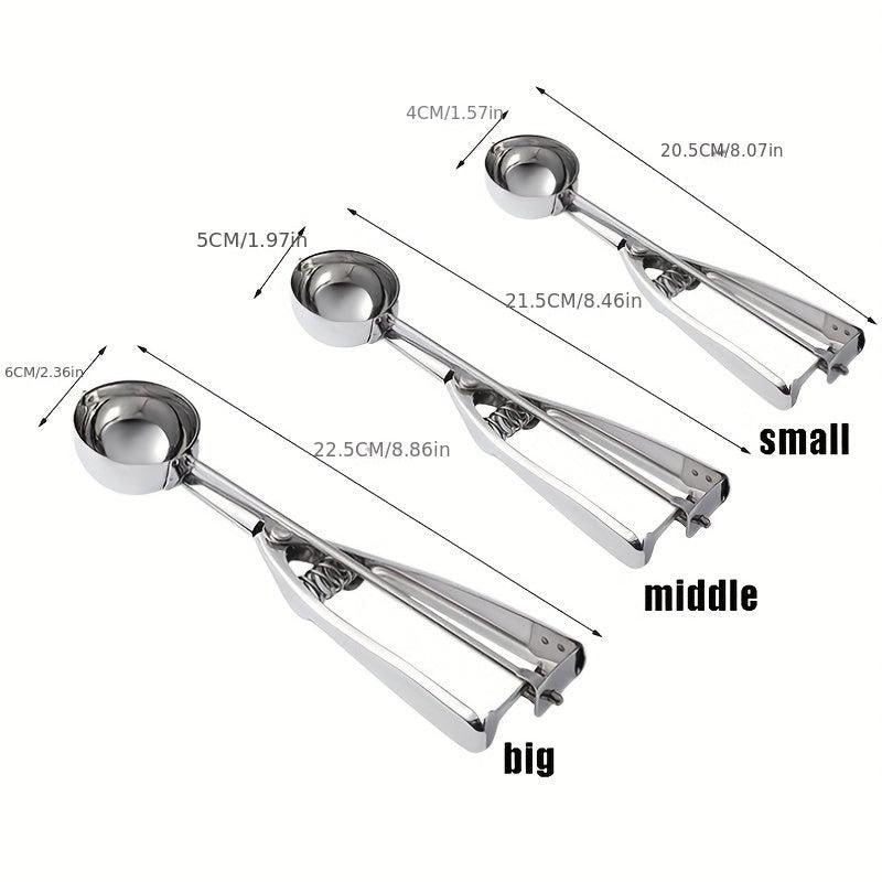 Stainless Steel Ice Cream Scoop for Digging and Serving