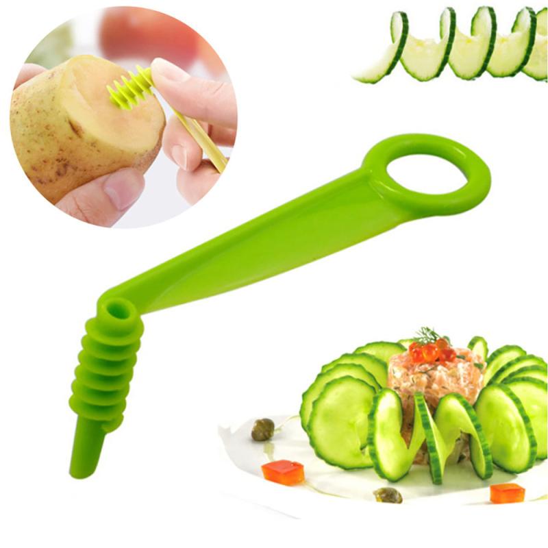 Spiral Screw Hand Slicer for Vegetables Fruits Kitchen Tool