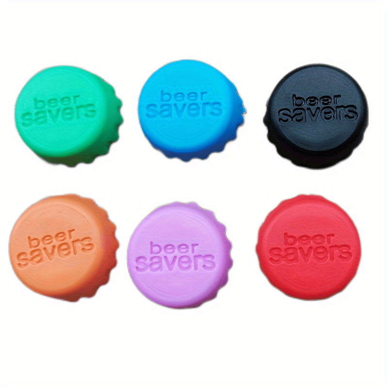 6pcs Wine Bottle Stoppers Silicone Fresh Wine Bottle Caps Kitchen Gadgets