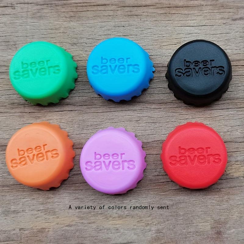 6pcs Wine Bottle Stoppers Silicone Fresh Wine Bottle Caps Kitchen Gadgets