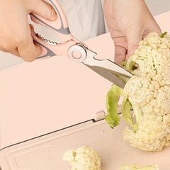 Stainless Steel Poultry Shears with Sheath - Ideal for Duck, Fish, Chicken