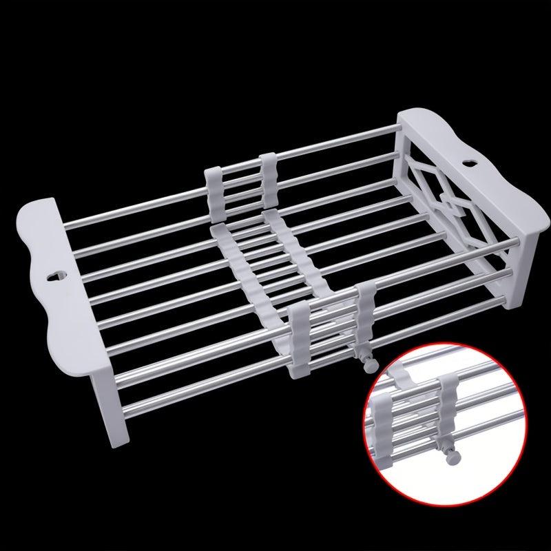 Retractable Drain Rack Telescopic Drain Basket Kitchen Rack
