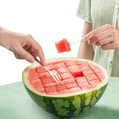Watermelon Cutter Slicer Stainless Steel Quickly Safe Watermelon Cube Cutter