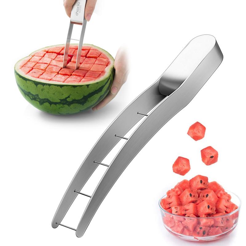 Watermelon Cutter Slicer Stainless Steel Quickly Safe Watermelon Cube Cutter