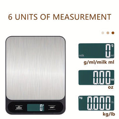10kg Kitchen Digital Scale Stainless Steel Baking and Gram Weight Scale