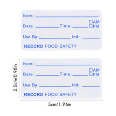 500pcs Dissolvable Food Storage Labels for Shelf Life