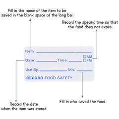500pcs Dissolvable Food Storage Labels for Shelf Life