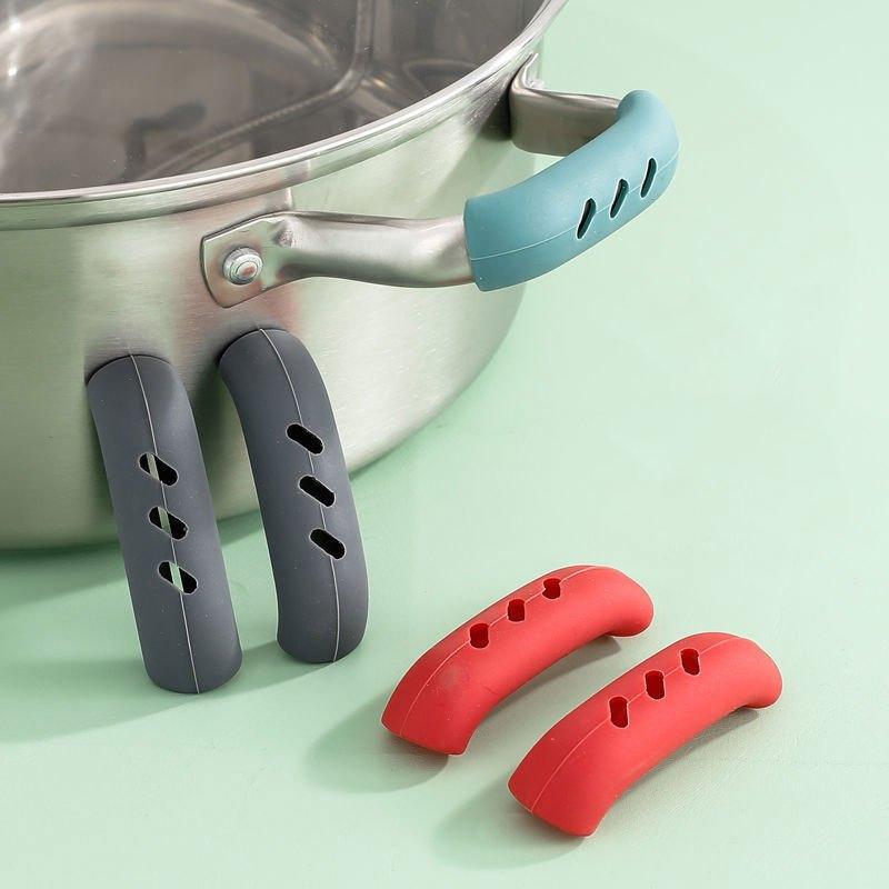 Portable Pot Holder Sleeve Silicone Pot Holder - Pan Handle Cover Grip