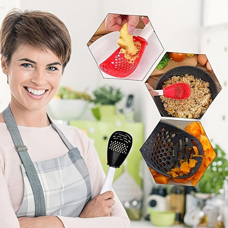 1pc Cooking Spoon Colander Strainer For Draining Mashing