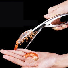 Stainless Steel Shrimp Deveiner Tool - Prawn Peeler for Seafood Cleaning