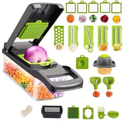 Multifunctional Vegetable Chopper with 8 Blades