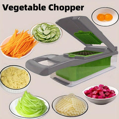 Multifunctional Vegetable Chopper with 8 Blades