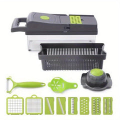 Multifunctional Vegetable Chopper with 8 Blades
