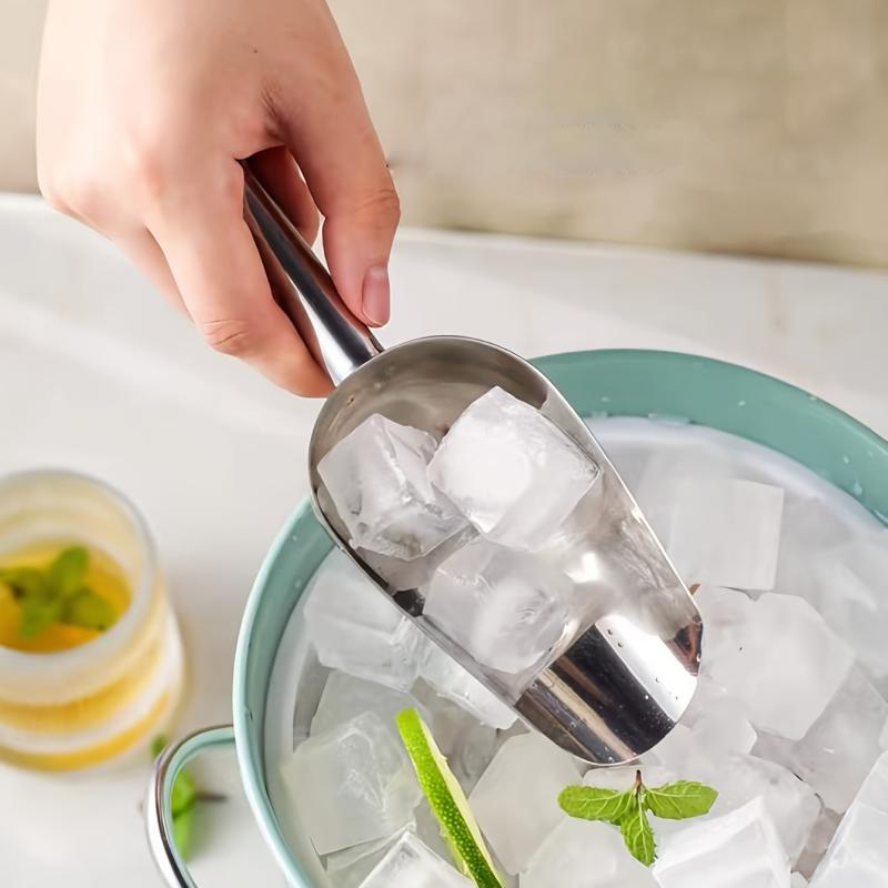 Stainless Steel Ice Scooper Kitchen Shovel for Ice Maker