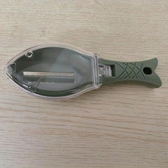 Manual Fish Scale Scraper with Cover for Kitchen - 6.30'' 2.17''