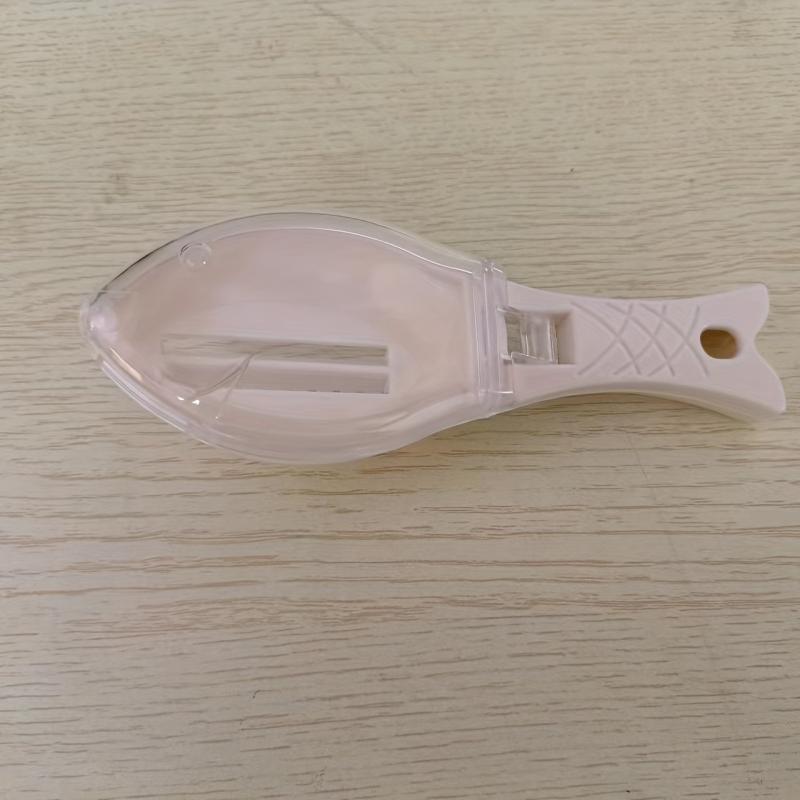 Manual Fish Scale Scraper with Cover for Kitchen - 6.30'' 2.17''