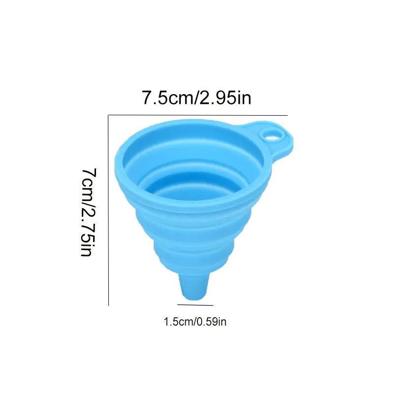 1pc Retractable Folding Mini Funnel for Wine & Refueling Pouring