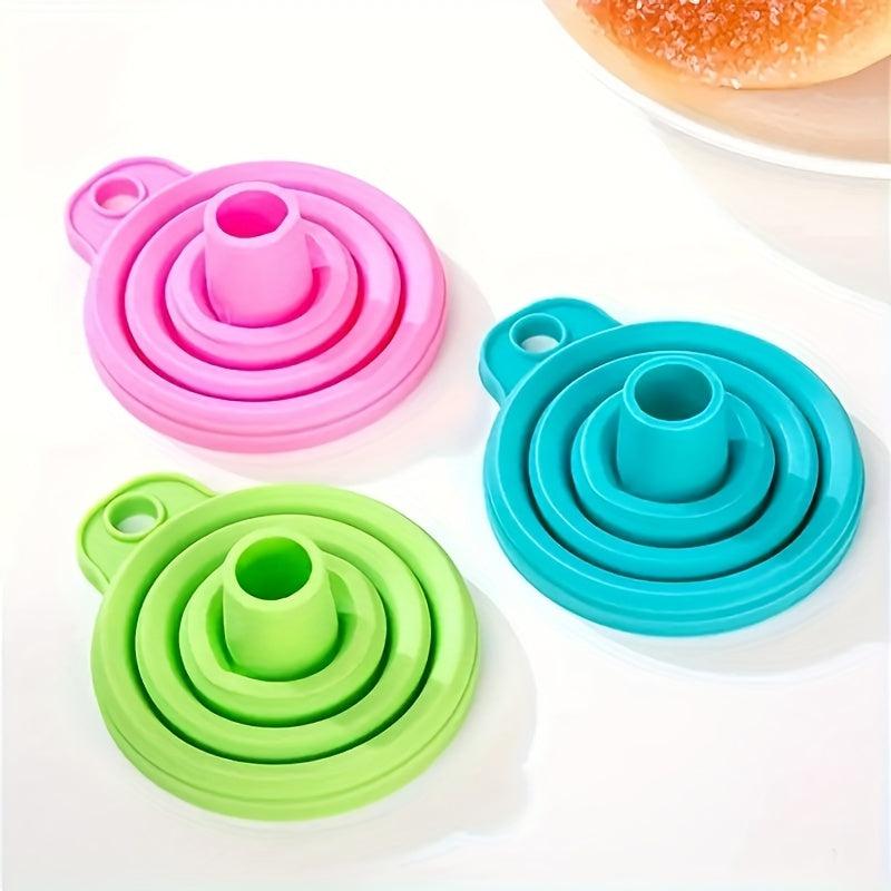 1pc Retractable Folding Mini Funnel for Wine & Refueling Pouring