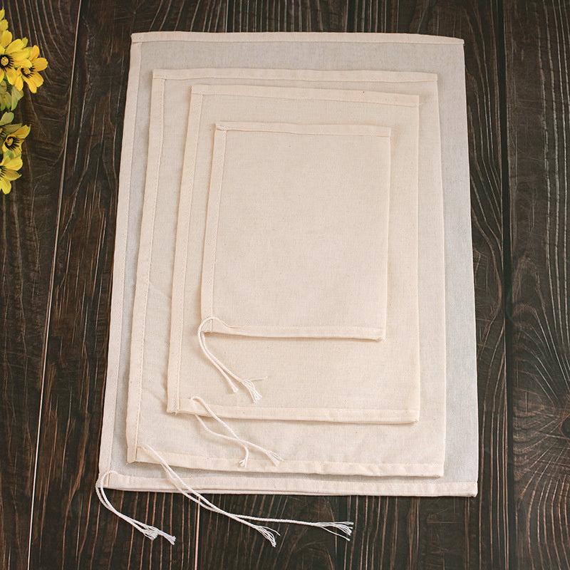 Reusable Fabric Straining Bag Nut Milk Cold Brew Beer Making Mesh Wine Filter
