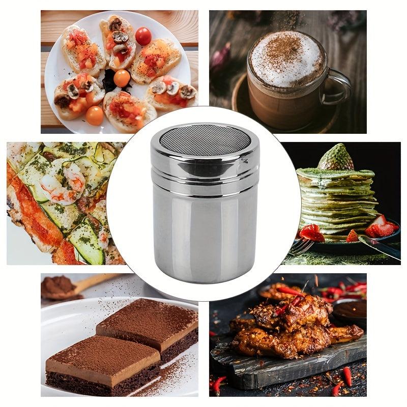 Powdered Sugar Shaker Flour Sieve Dispenser