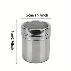 Powdered Sugar Shaker Flour Sieve Dispenser