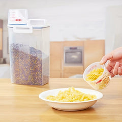 Plastic Food Storage Containers for Rice Oatmeal Cereal Pasta - Kitchen & Dorm