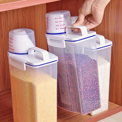 Plastic Food Storage Containers for Rice Oatmeal Cereal Pasta - Kitchen & Dorm