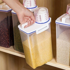 Plastic Food Storage Containers for Rice Oatmeal Cereal Pasta - Kitchen & Dorm