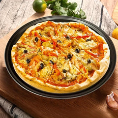 1pc Nonstick Metal Pizza Pan With Holes Round Pizza Tray