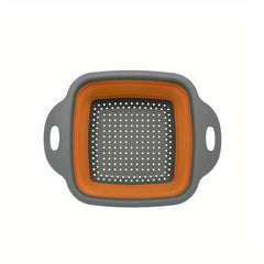 Foldable Plastic Colander Vegetable Washing Basket